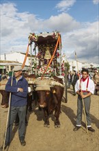 Decorated oxcarts