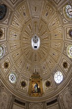 Dome in the chapter house with the picture The Immaculate Conception