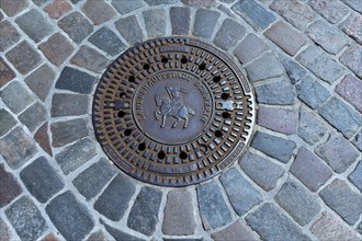 Manhole cover of the city of Schwerin