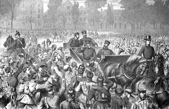 Entry of King William I of Prussia in Versailles on 5 October