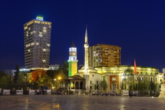 Skanderbeg Square with TID Tower Hotel Plaza