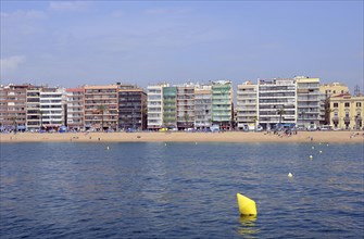 Hotels on the beach of Lloret de Mar