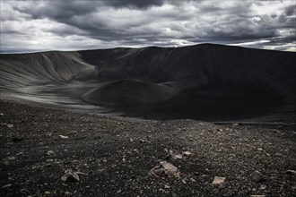 Crater of the volcano Hverfjall