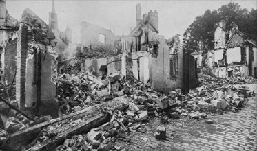 Ruins of Belion street after an attack