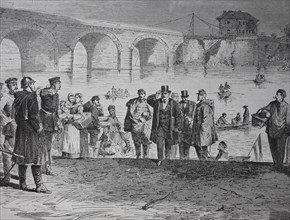 The arrival of Jules Fabre at the Sebres bridge near Paris in the first week of the truce