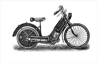 Historical illustration of velocipede