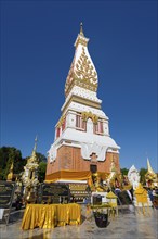 Sacrificial site in front of the Chedi of Wat Phra That Phanom