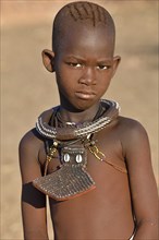 Himba girl with necklace