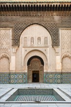 Interior courtyard of Ben Youssef Madrasa
