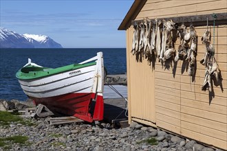 Fishing hut with dried fish