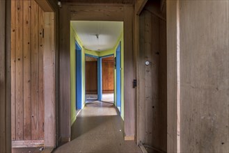 Hallway in a house that's being demolished