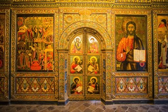 Wall paintings in the Church of Elijah the prophet in the UNESCO world heritage sight Yaroslavl