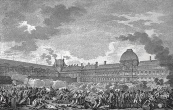 The attack of the Tuileries Palace