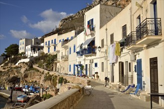 Houses at the port of Levanzo