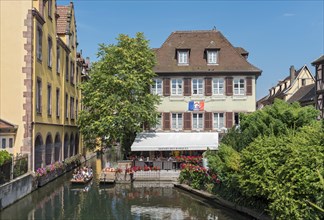 Boat on canal of River Lauch