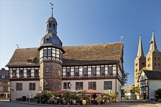 Historic Town Hall with St. Kiliani church