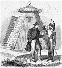 The new kind of tents were made of willows