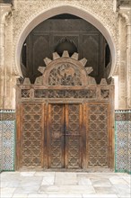 Gate of the Koranic school Medersa Bou Inania