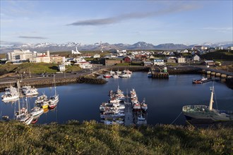View of the harbour with Stykkisholmur