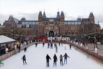 Ice rink at the Rijksmuseum