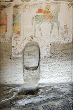 Prayer niche with fresco