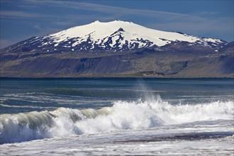 Beach with surf