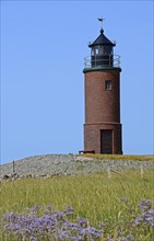 Lighthouse Nordermarsch on the Hallig Langeness