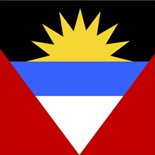 Official national flag of Antigua and Barbuda