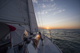 Sailing at sunrise