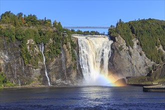 Montmorency Falls with Rainbow