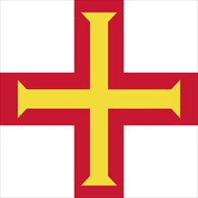 Official national flag of Guernsey