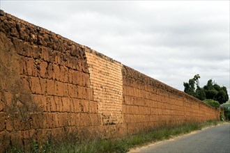 Traditional stone wall from the royal era