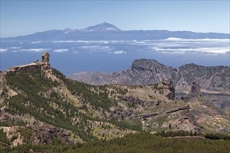 View from the Pico de las Nieves to the west of Gran Canaria