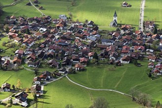 View of Bad Oberdorf in the Ostrachtal