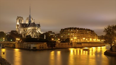 Notre Dame with river Seine