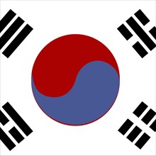 Official national flag of the Republic of Korea