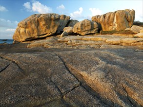 Granite rocks in late afternoon light