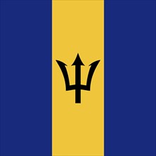 Official national flag of Barbados