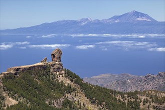 View from the Pico de las Nieves to the west of Gran Canaria