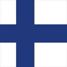 Official national flag of Finland