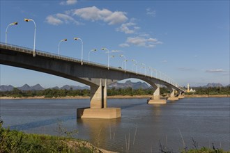 Third Thai-Laotian Friendship Bridge over the border river Mekong