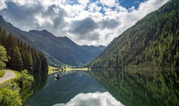 Angler in a boat