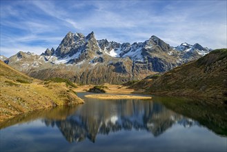 Long lake at the Silbertaler Winterjochle