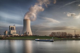 Steag coal-fired power plant at Rhine river