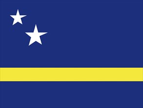 Official national flag of Curacao