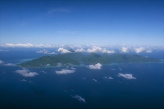 Aerial of the island of Moorea