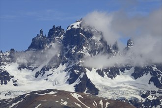 Cerro Castillo with clouds
