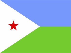Official national flag of Djibouti