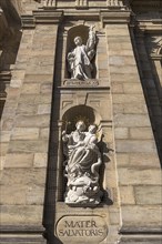 Sculptures of Maria Immaculata and St. Francis at St. Martins Church