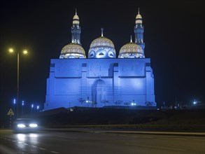 Illuminated Mohammed Al Ameen Mosque